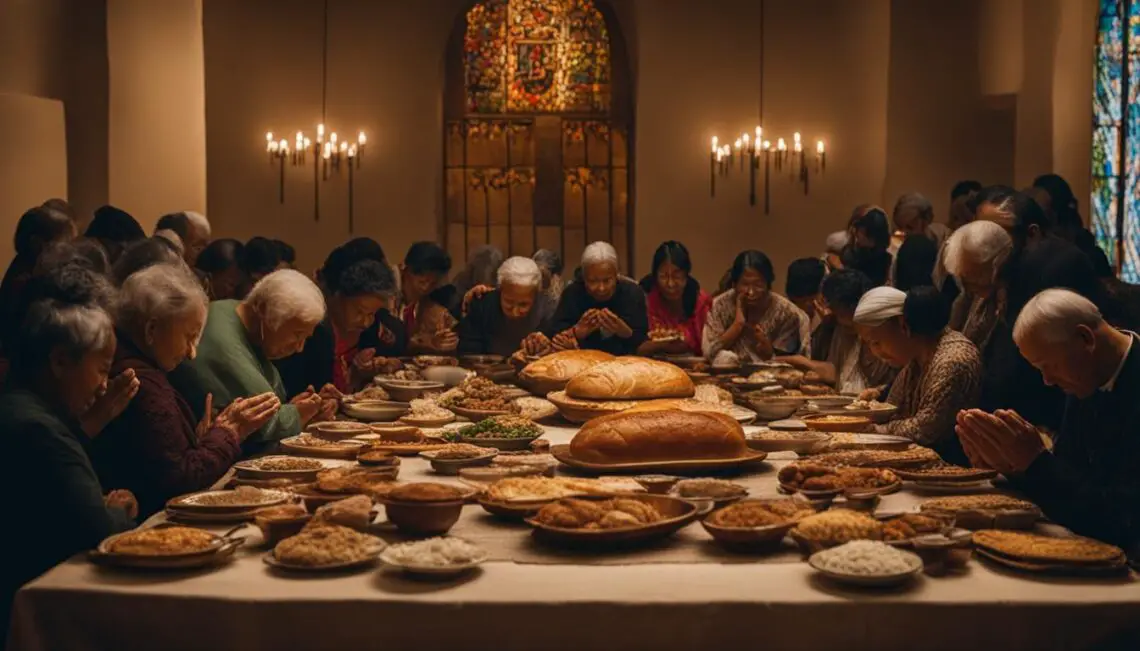 Prayer At A Communal Fellowship Meal