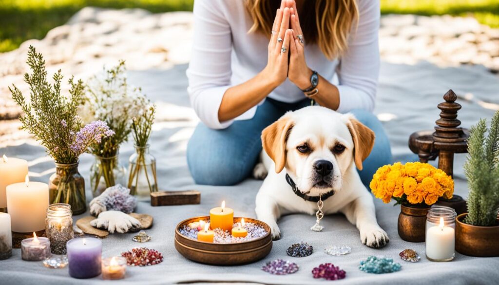 Setting a sacred space for pet healing prayer