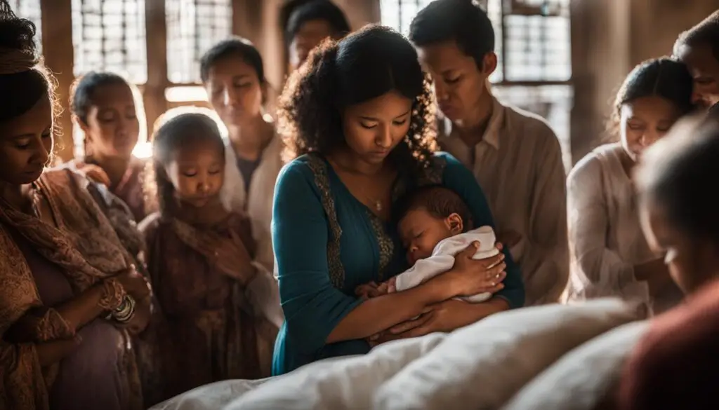 comforting prayer for a sick baby