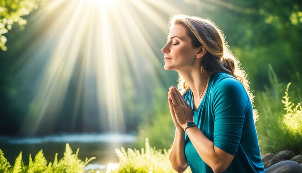 connecting with the divine through prayer