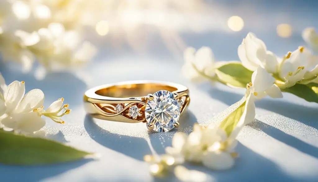 divine blessing for engagement ring