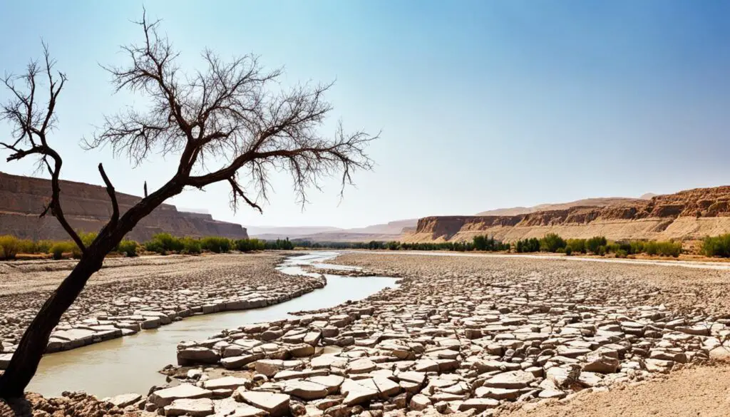 droughts on the Euphrates river