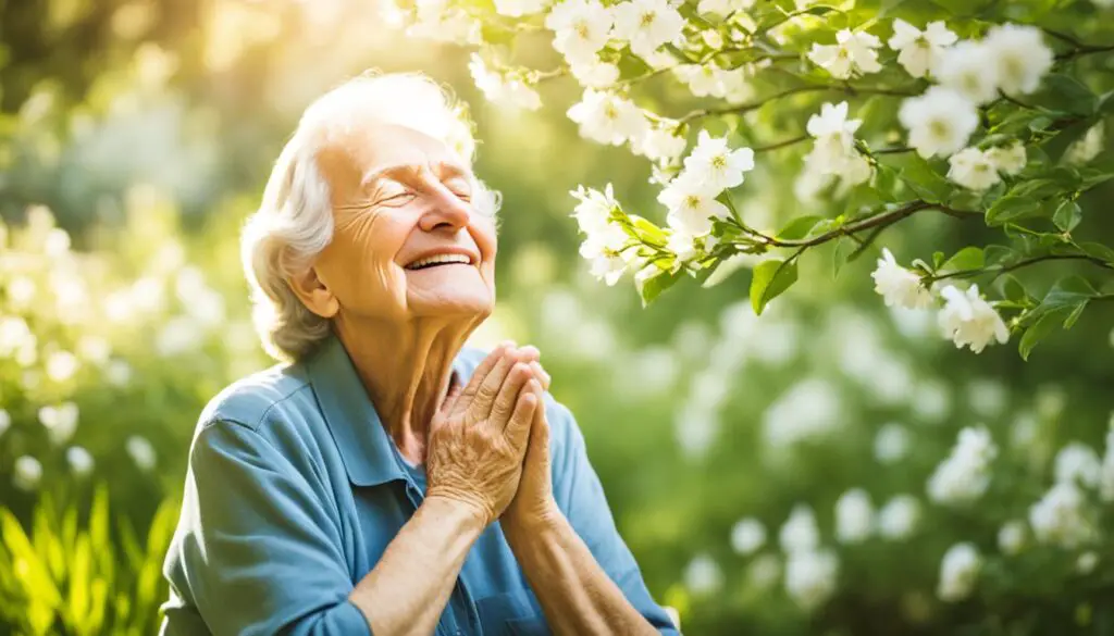 elderly Christian prayer