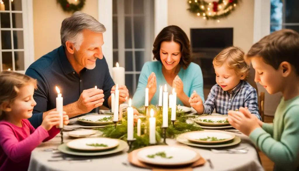 family mealtime prayers