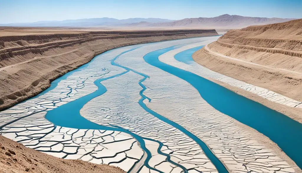 frequency of Euphrates river drying