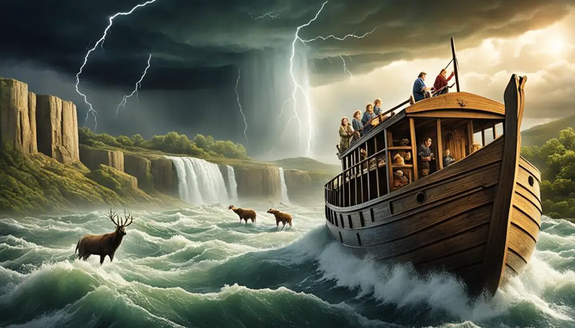 how long was noah in the ark