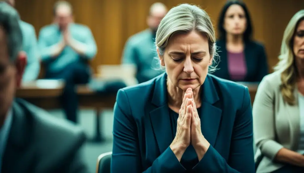 prayer for calmness during a lawsuit