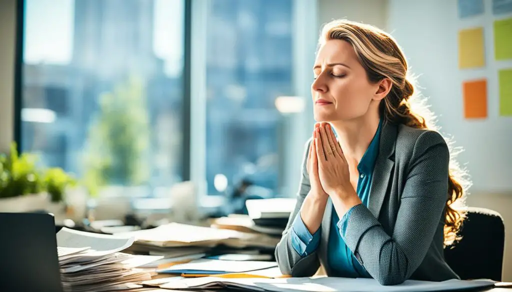 prayer for peace and calm at work