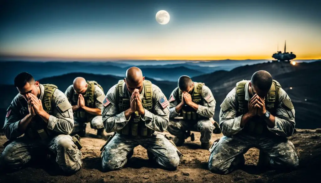 praying for military deployment