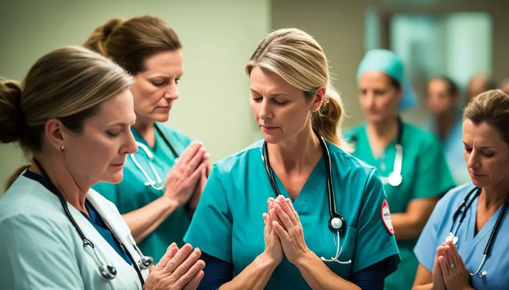praying for nurses