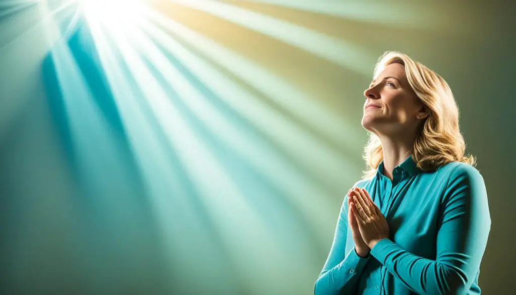 seeking God's comfort through prayer