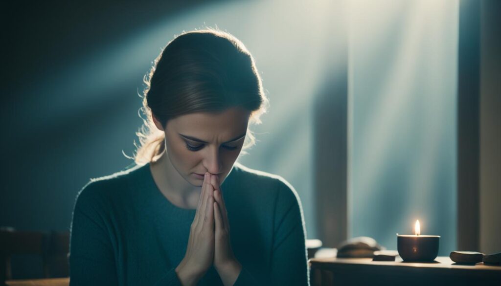 seeking solace through prayer