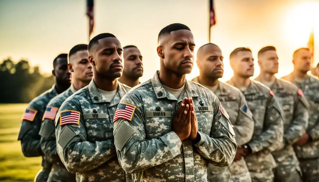 soldiers in training prayers